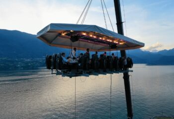 Dinner in the Sky, debutta a Roma l’esperienza gastronomica sospesa nel cielo
